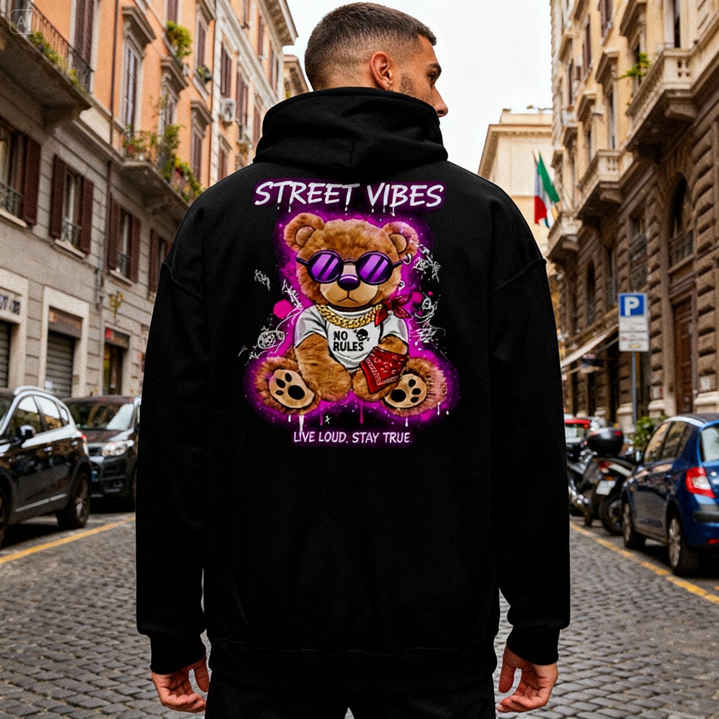 Felpa con cappuccio Rebel Teddy