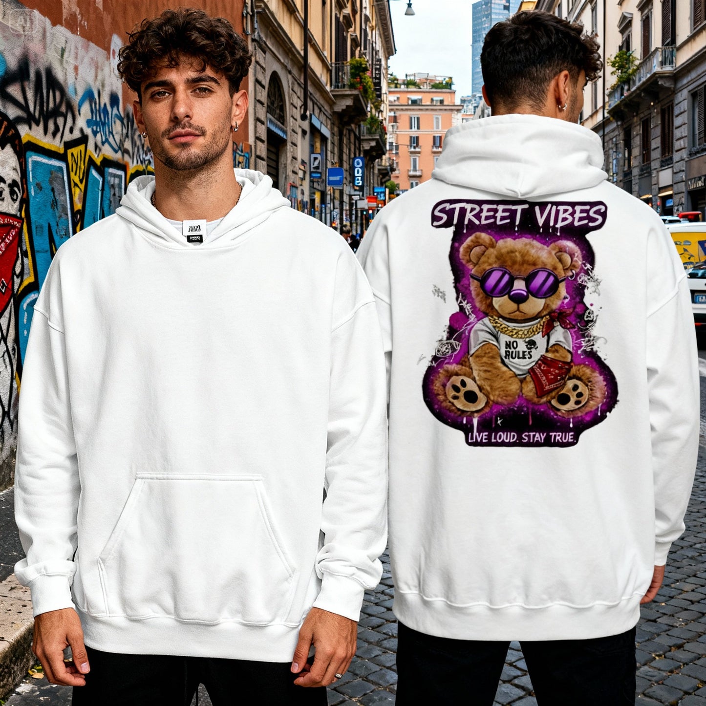 Felpa con cappuccio Rebel Teddy