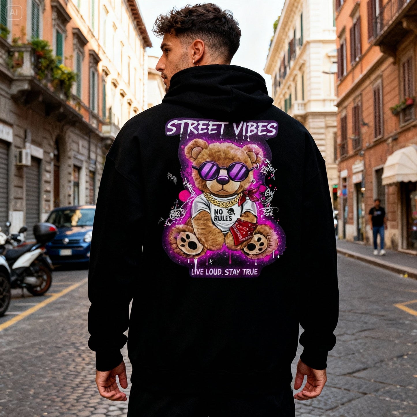 Felpa con cappuccio Rebel Teddy